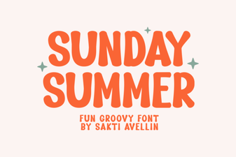 Vibrant Sunday Summer Font for Creative Projects