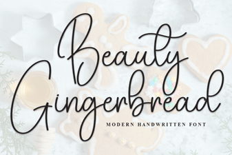 Creative Beauty Gingerbread Font for Festive Design Projects