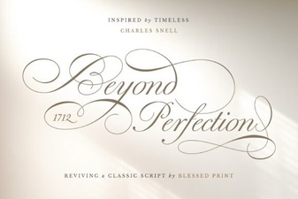 Beyond Perfection Font: Elegant Typography for Creative Projects