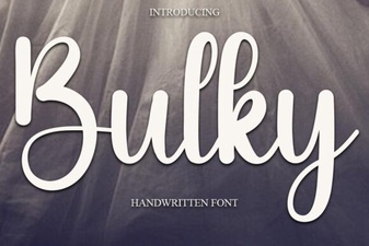 Bold and Stylish Bulky Font for Creative Projects