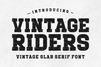 Vintage Riders Font for Retro Design Projects